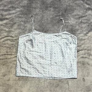 Vintage victorias secret polka dot silk cami